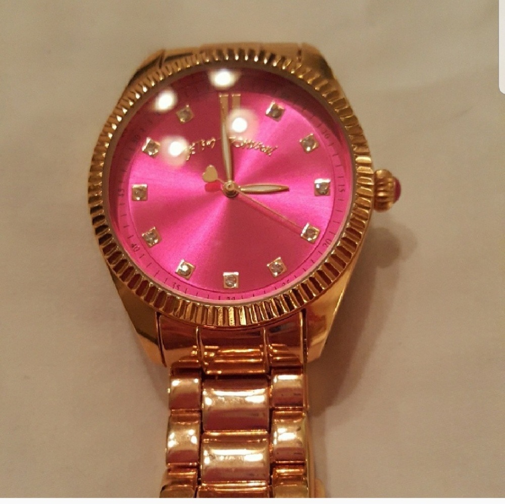 Besty Johnson pink face watch